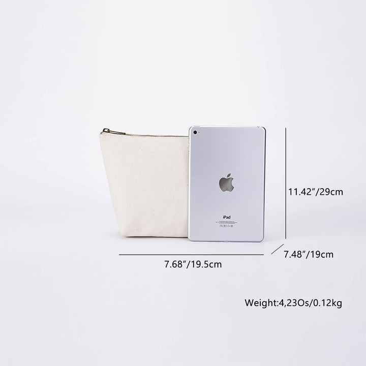 Zipper Closure Insert Purse Organizer Bag In Bag Tote Insert Organizer Tote Shaper (Beige)
