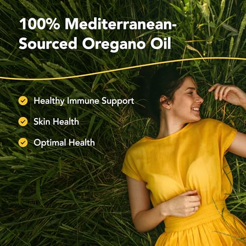 NORTH AMERICAN HERB &amp; SPICE Oreganol P73-60 Gelcaps - Immune System Support - Unprocessed, Vegan Friendly Wild Oregano - Mediterranean Source - Non-GMO - 60 Servings
