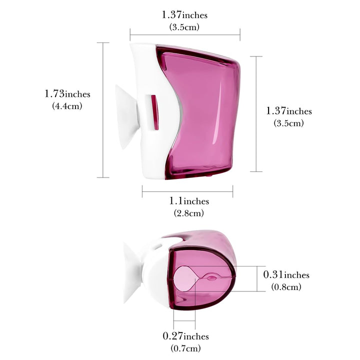 Linkidea Travel Toothbrush Head Covers with Suction Cup