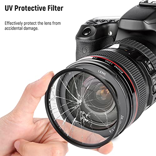 NEEWER 40.5mm ND Lens Filter Kit, UV + Circular Polariz