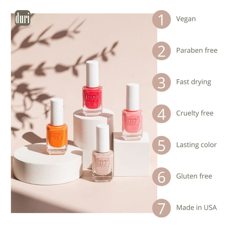 duri Nail Polish, 599, Call Me Maybe, Pastel Coral Shade Of Polish, 0.5 fl.oz. 15 ml.