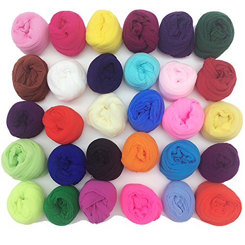 20 Colors Set (2.5M Each) Nylon Stocking Flower Fabric for Flowers Making