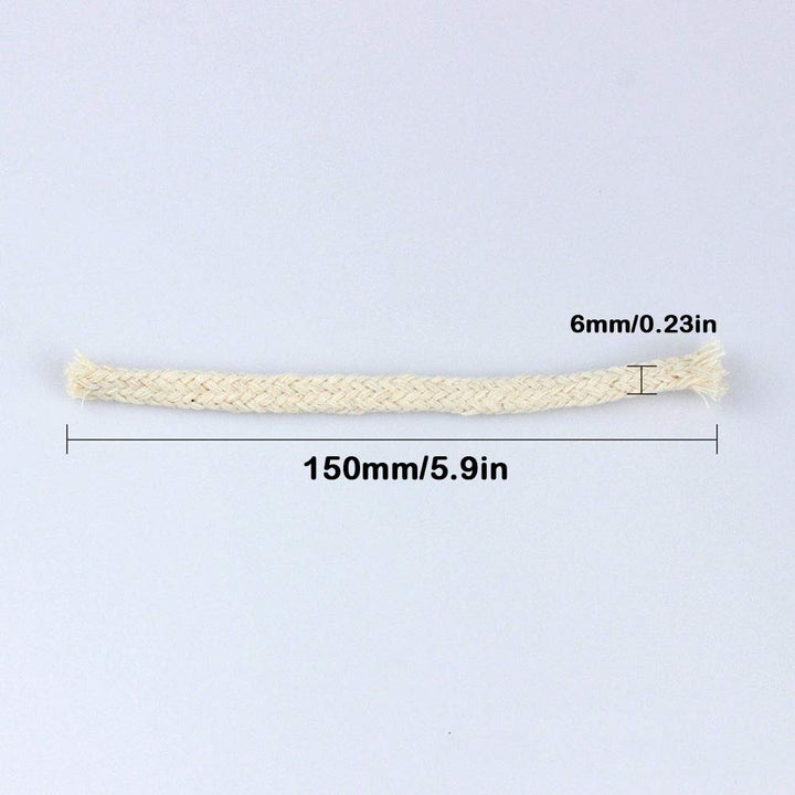 20-Pack 6mm 15cm Alcohol Lamp Cotton Wick Kerosene Lamps Candle Burner Wick Chemical Laboratory Supplies Teaching Equipment DIY Physical Materials
