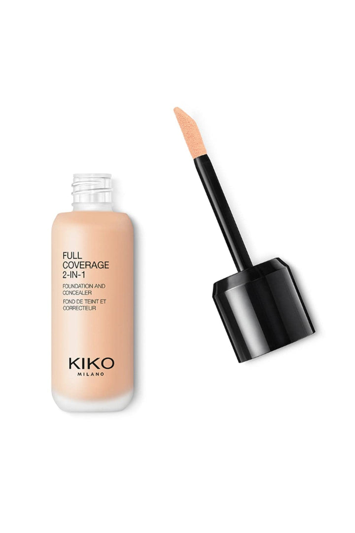 KIKO Milano Full Coverage 2-in-1 Foundation & Concealer 01 - Wr 01 | 2 In 1 Foundation And Concealer, Superior Coverage