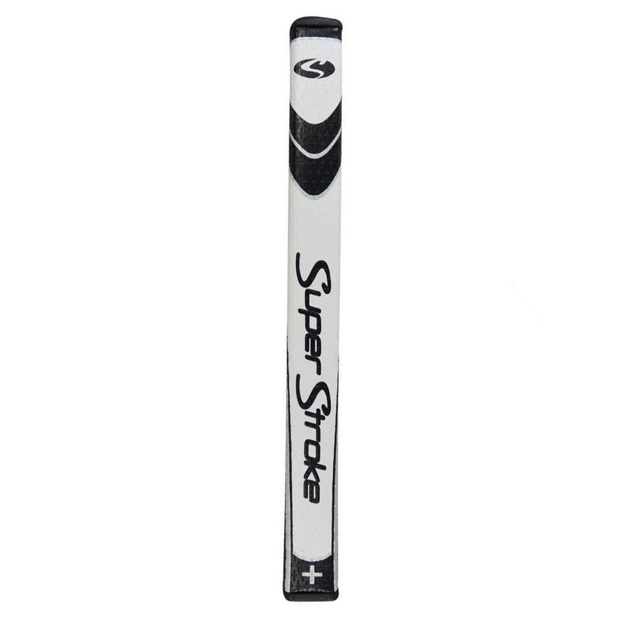 Superstroke Slim Putter Grip, Oversized, Lightweight Golf Grip, Non-Slip, 13.75 L X 1.30 W, USGA Approved, White/Black, Plus 3.0 XL