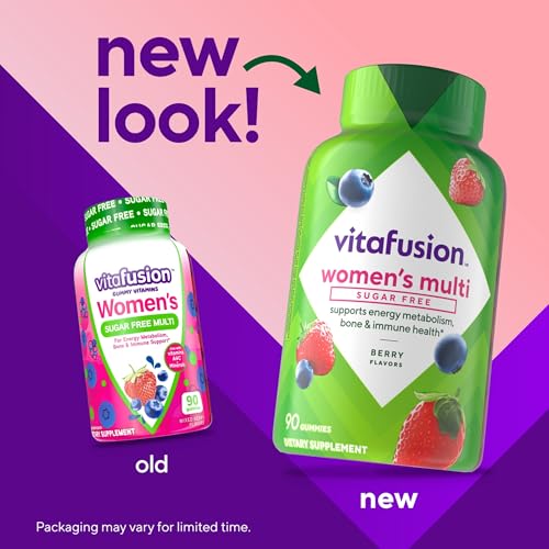 Women’s Sugar Free Daily Multivitamin Supplement, Keto Diet Friendly Adult Gummy Vitamin for Energy, Bone &amp; Immune Support*, 90 Count