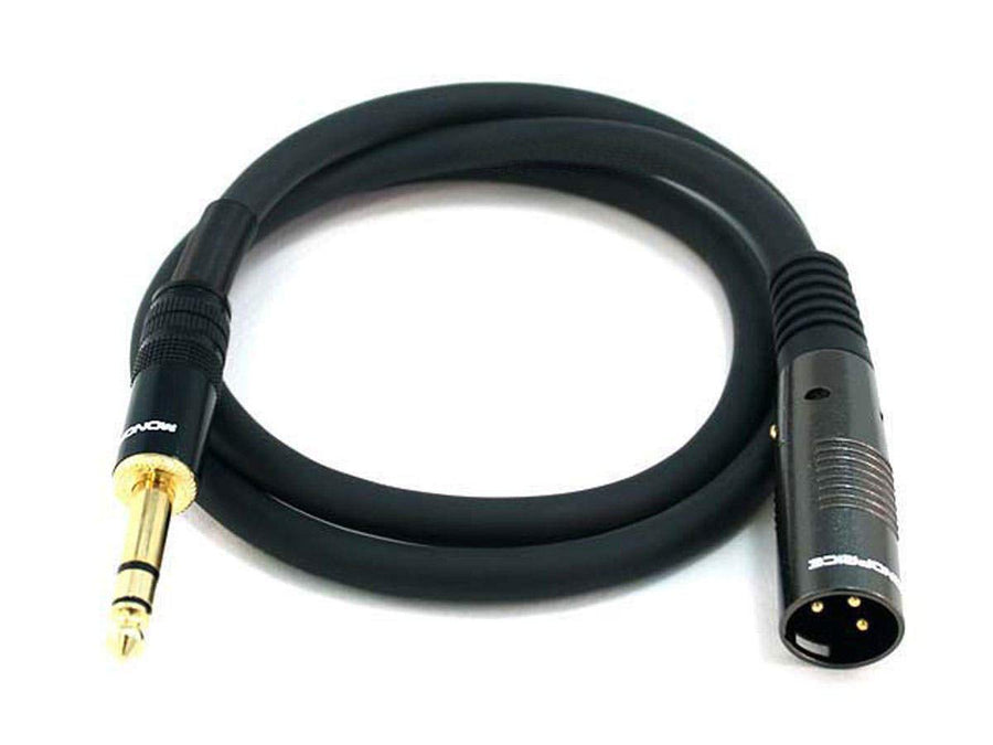 104760 3-Feet Premier Series XLR Male to 1/4-Inch TRS Male 16AWG Cable
