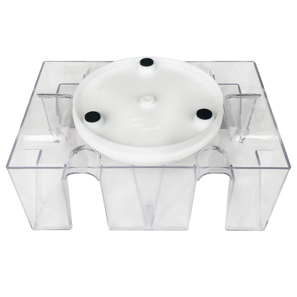 6 Deck Revolving Rotating Canasta Playing Card Tray