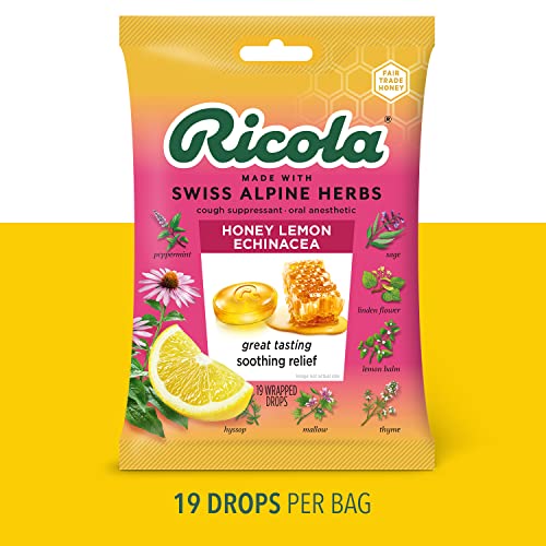 Ricola Honey Lemon w/Echinacea Herbal Cough Suppressant