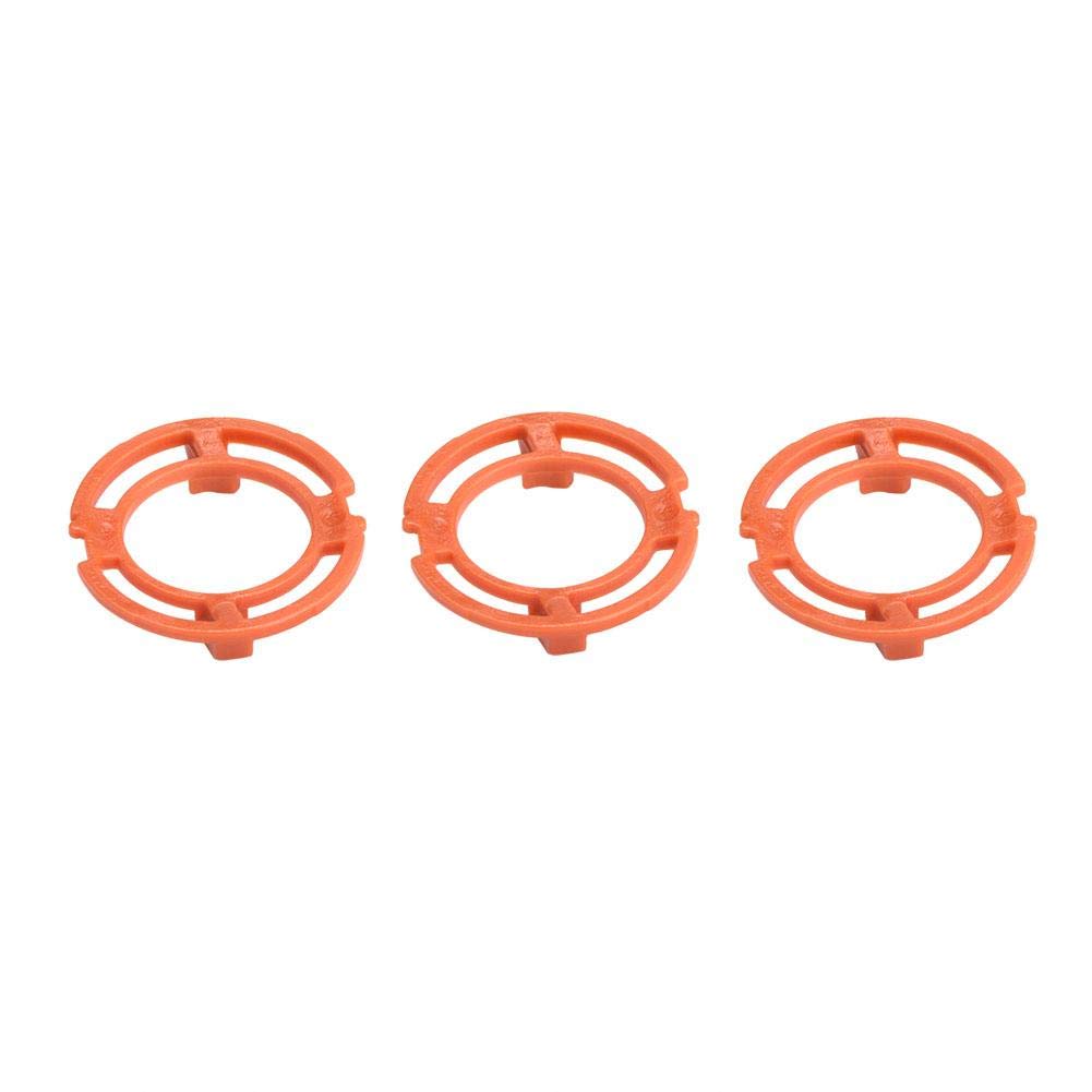 3PCS Shaver Razor Retaining Lock-Ring Orange Blade Retaining Rings for Norelco Series 7000 9000 RQ12 Models