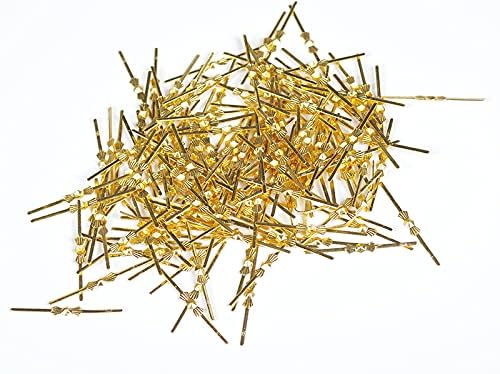 300pcs Bow Tie Crystal Connectors, Chandelier Connectors Clips Pins, Lamp Part Chlips, Hook for Crystals Replacement, Fastening Parts