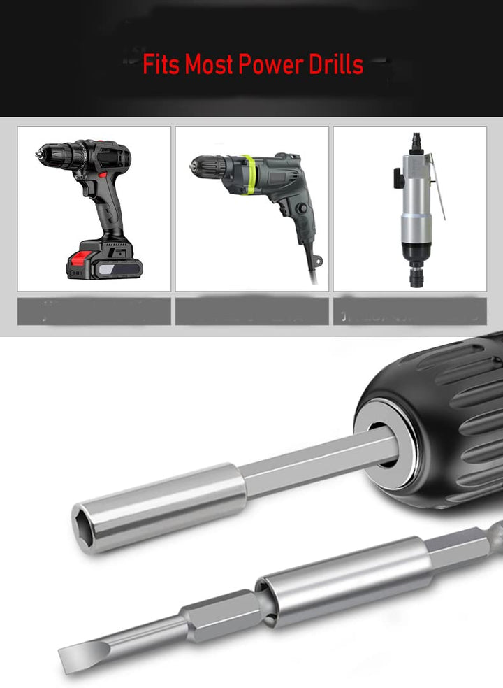 3-PC Quick Change Magnetic Bit Holder Set Extensions Socket Drill Bit Holder 1/4 Hex Shank Power Tools 2.4 &amp; 4&amp;6