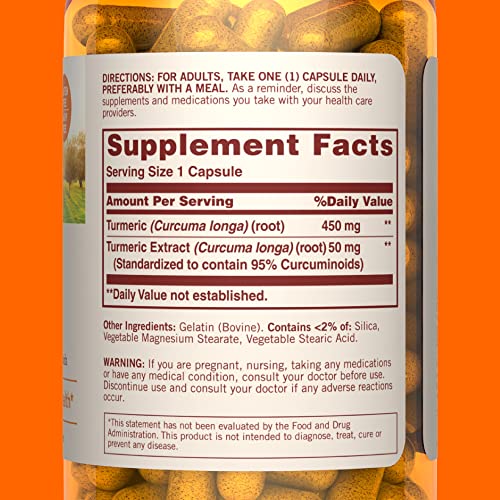 Sundown Turmeric Supplement, 500 mg, Supports Antioxida