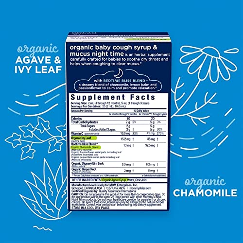 Mommys bliss Organic Baby Cough Syrup &amp; Mucus R