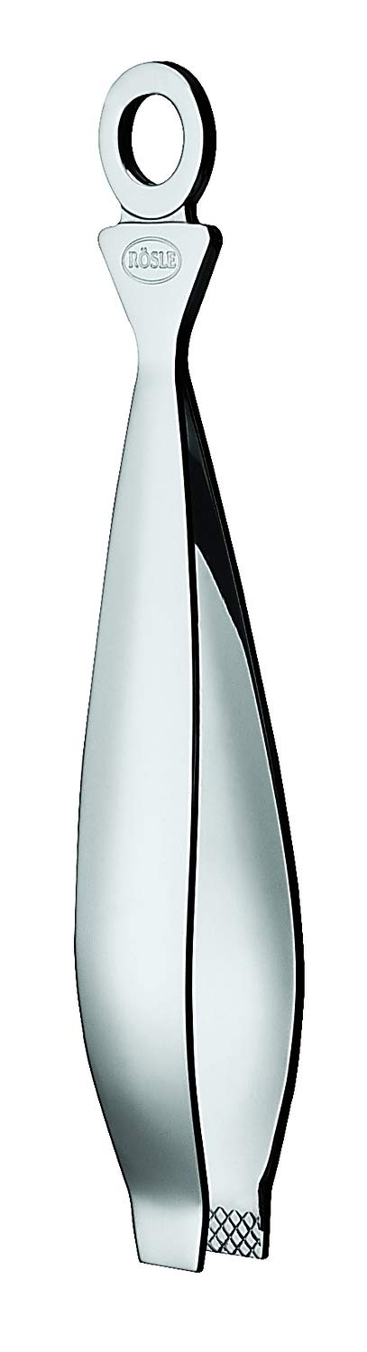 Rösle Stainless Steel Fishbone Tongs, 5.9-inch