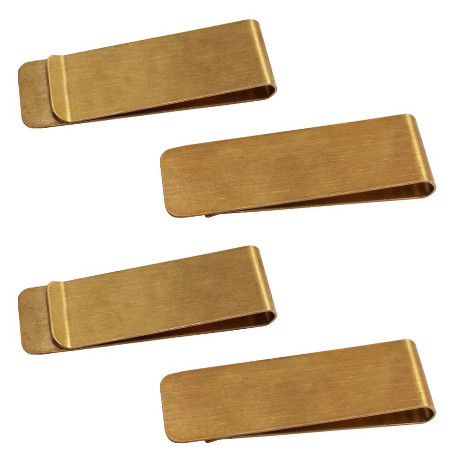 4 Packs Copper Money Clip, Slim Wallet, Credit Card Holder, Minimalist Wallet - Copper