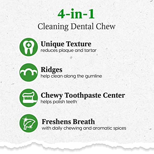 Ark Naturals Brushless Toothpaste, Dog Dental Chews for Mini Breeds, Freshens Breath, Helps Reduce Plaque &amp; Tartar, 4oz, 1 Pack