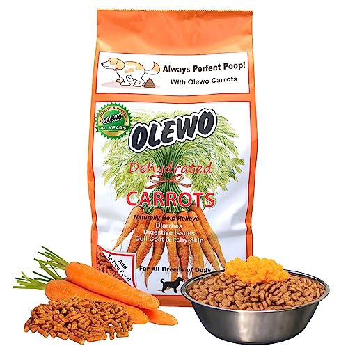 Original Carrots for Dogs – Fiber for Perfect Poop, Dog Food Toppers for Picky Eaters, Natural Skin & Coat Support, Multivitamin, Probiotics for Digestive and Gut Health, 5.5 lbs