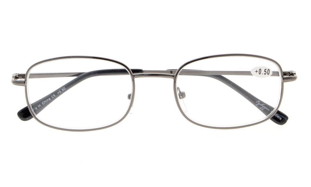 Eyekepper Metal Frame Spring Hinged Arms Reading Glasse