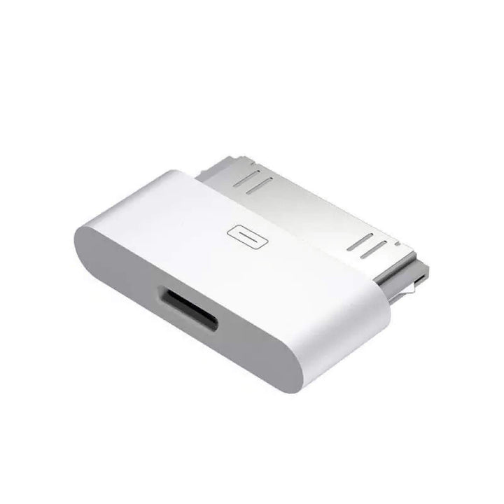 30-Pin to Lightning Adapter, MFi Certified 8-Pin Female to 30 Pin Male Dock Connector iPhone Charging Sync Converter Compatible iPhone 4/4s/iPad/iPod Touch White (No Audio)