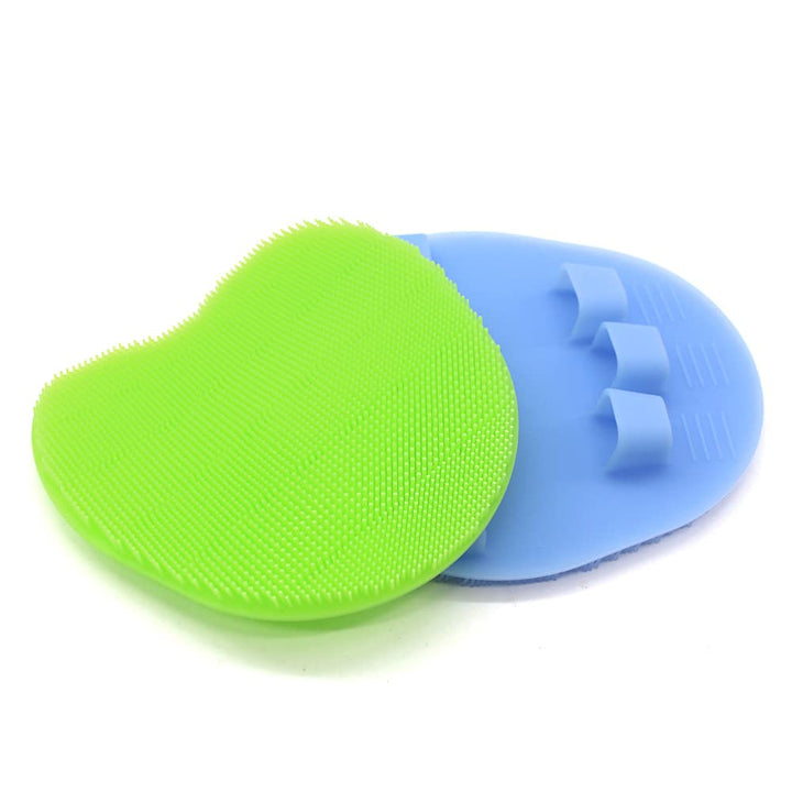 Silicone Body Scrubber Gentle Exfoliating Glove Shower Brush Soft Bristles - Improves Skin&#39;s Health and Beauty (Pack of 2)