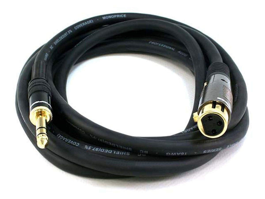 Monoprice 104770 10-Feet Premier Series XLR Female to 1