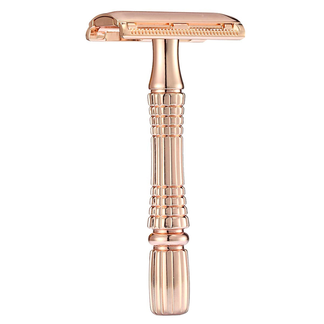 Classic Barber Double Edge Blade Shaving Safety Razor Shaver Knife Personal Beard Care Golden Color