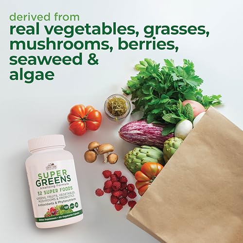 COUNTRY FARMS Super Greens Vegicaps, 32 Super Foods, Wh