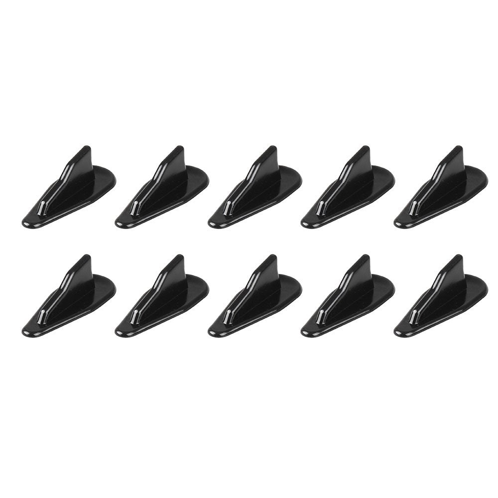 Spoiler Roof Wing, Air Vortex Generator Diffuser Shark Fin Universal 10pcs Kit Black