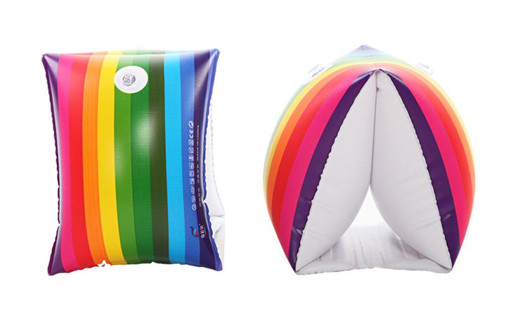 Inflatable Swim Floats Rollup Arm Bands Swimming Rings Tube Armlets for Adult