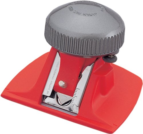 NT Professional Mat Cutter, 45 Degree Bevel Mat Board Cutter, 1 Cutter (MAT-45P), Aluminum Die-Cast Grip, Red/Grey