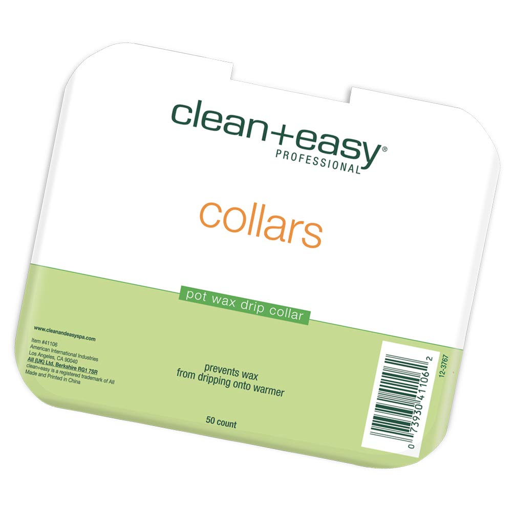 Clean Plus Easy Deluxe Pot Wax Collars, 50 Count