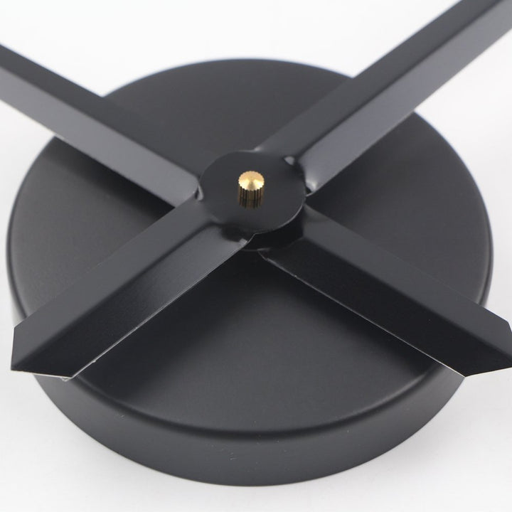 3D Clock Hands, Large Clock Needles Quartz Movement, Wall Clock Mechanism Kit, DIY Parts Replacement (Black-T42B)