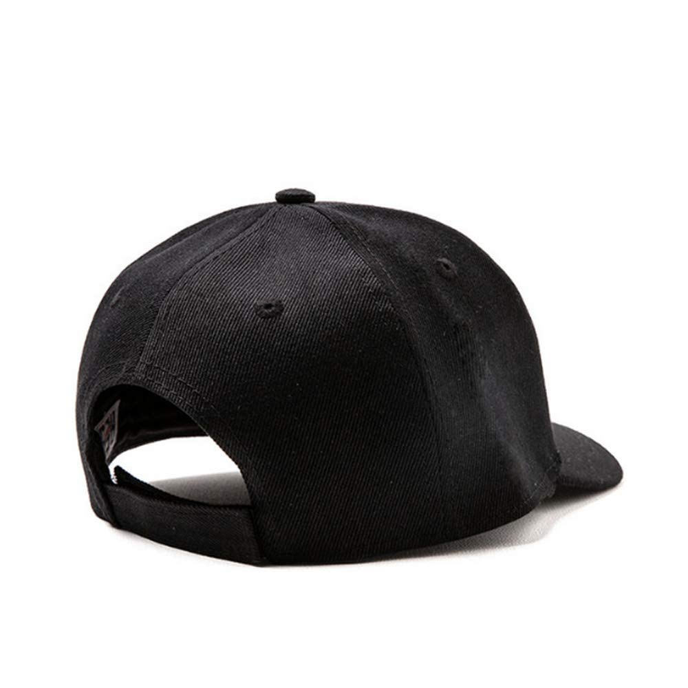 Short Bill Brim Dad Cap Unisex Classic Baseball Hat Anti Sweat Sunscreen Trucker Cap Hat Black, 22-24inch