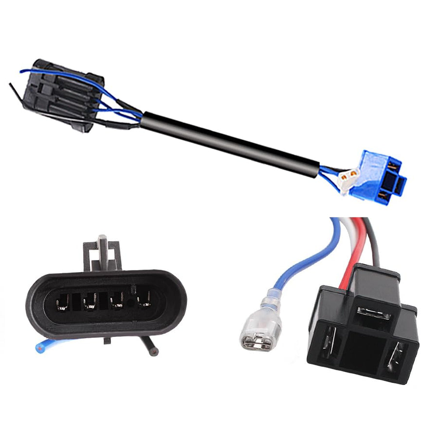 Road King Headlight Wire Harness - Adapter For HD Road Glide Street Glide,H4 Harness for HD Headlights H4 to 4 PIN