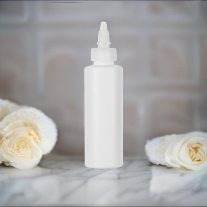 6 oz Clear Natural Refillable Plastic Squeeze Bottle with Twist Top Spout (6 pack)