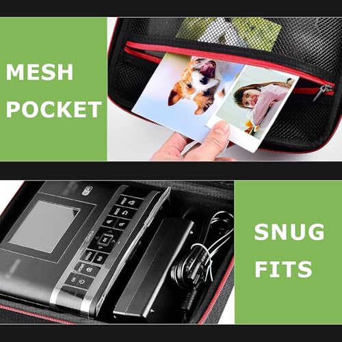 Case Compatible with Canon SELPHY CP1500/CP1300/ CP1200 Wireless Compact Photo Printer and Color Ink and Paper Set/Battery- Organizer Storage Bag Only (Black)