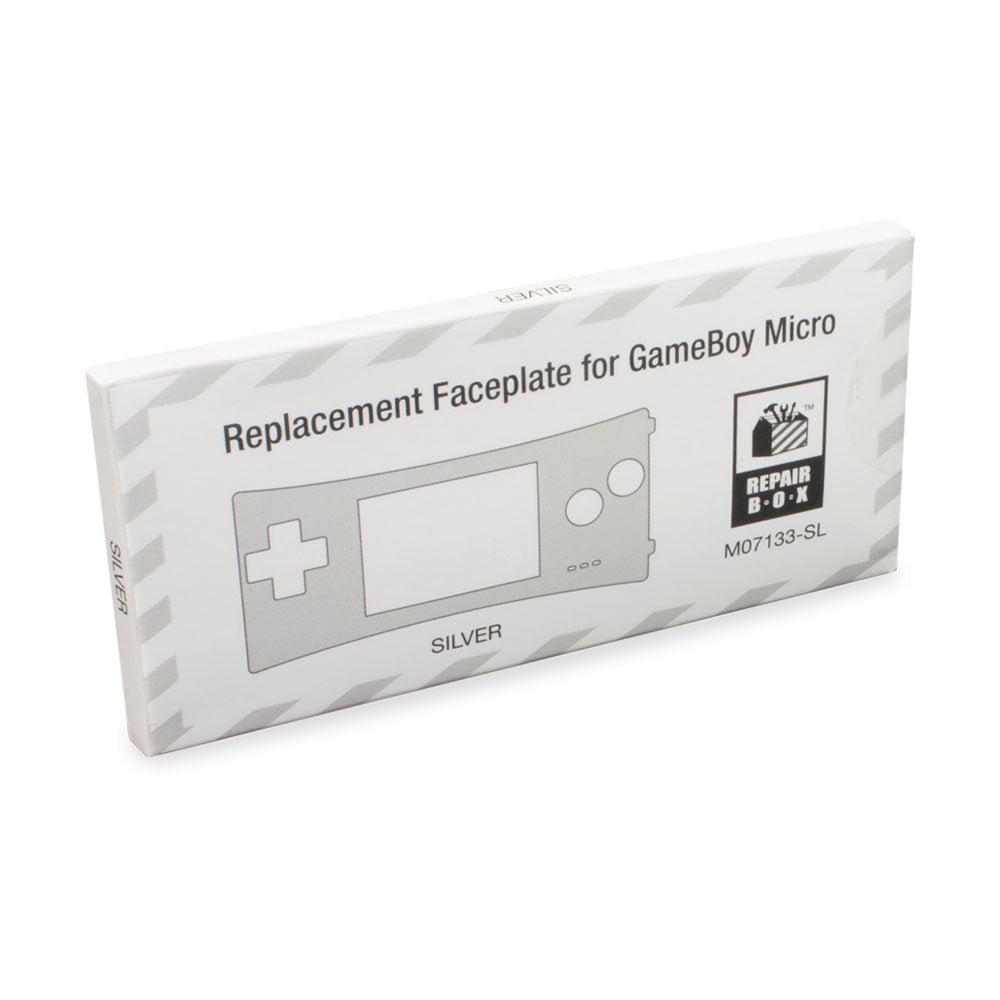 Game Boy Micro Replacement Faceplate (Silver)