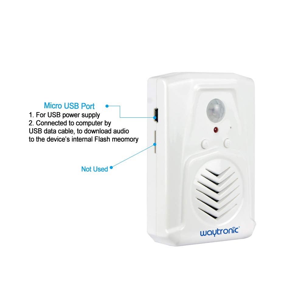Replaceable Voice Motion Sensor PIR Infrared Sound Player Haunted House Scream Box Speaker with USB Download Function Christmas MP3 Horror Happy Music Motion Activated Voice Playe