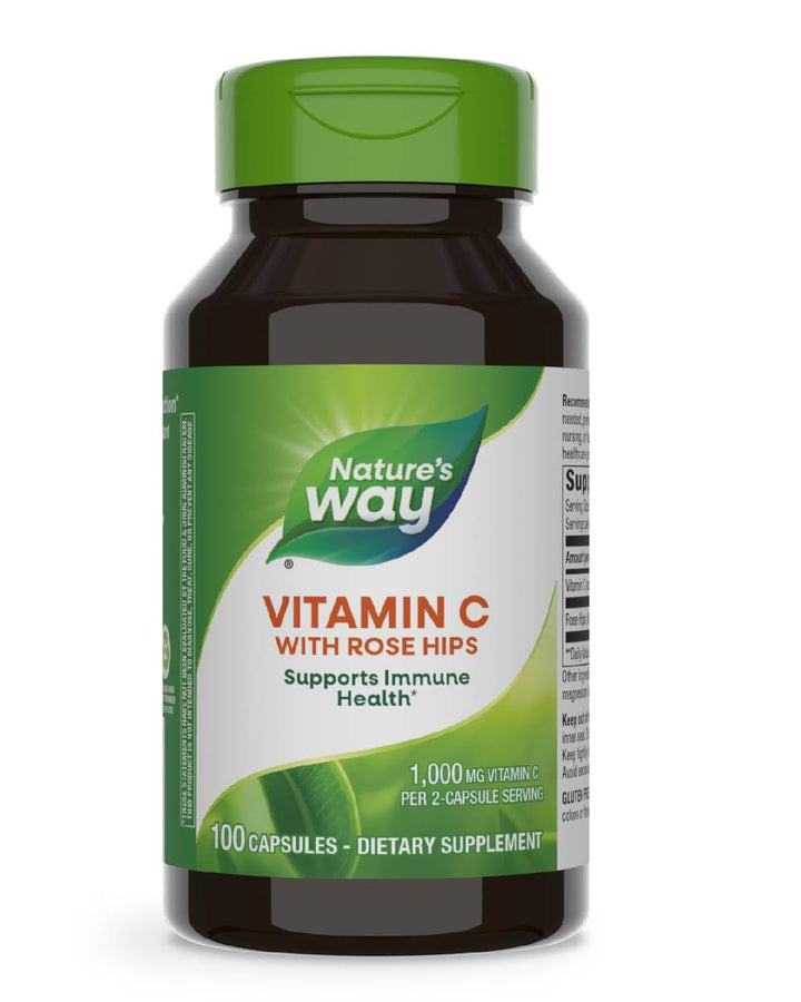 Nature&#39;s Way Vitamin C with Rose Hips, Powerful