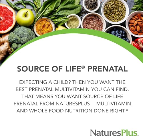 Natures Plus Source of Life Prenatal - 800 mcg Folate, 