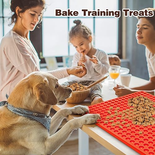 468-Cavity Mini Round Silicone Mold/Chocolate Drops Mold/Dog Treats Pan/Semi Sphere Gummy Candy Molds for Ganache Jelly Caramels Cookies Pet Treats Baking Mold (1 Cavity - 0.02 Oz)