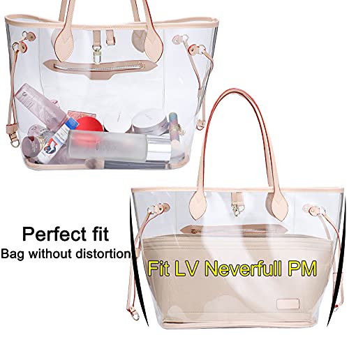 Doxo Purse Organizer Insert, Felt Bag Tote Fit L Speedy