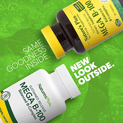Natures Plus Mega B-100 Complex - 90 Sustained Release 