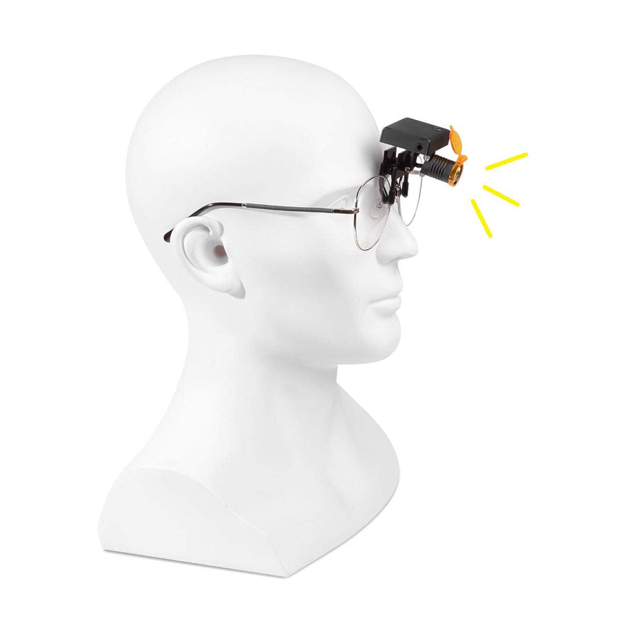 Head 3W for Glasses with Optical Clip-on Type + Storage