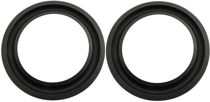 Rubber Ring 2PCS 6.5Inch Black Speaker Rubber Foam Edge Surround Rings Repair Kit for Speaker Repair or DIY