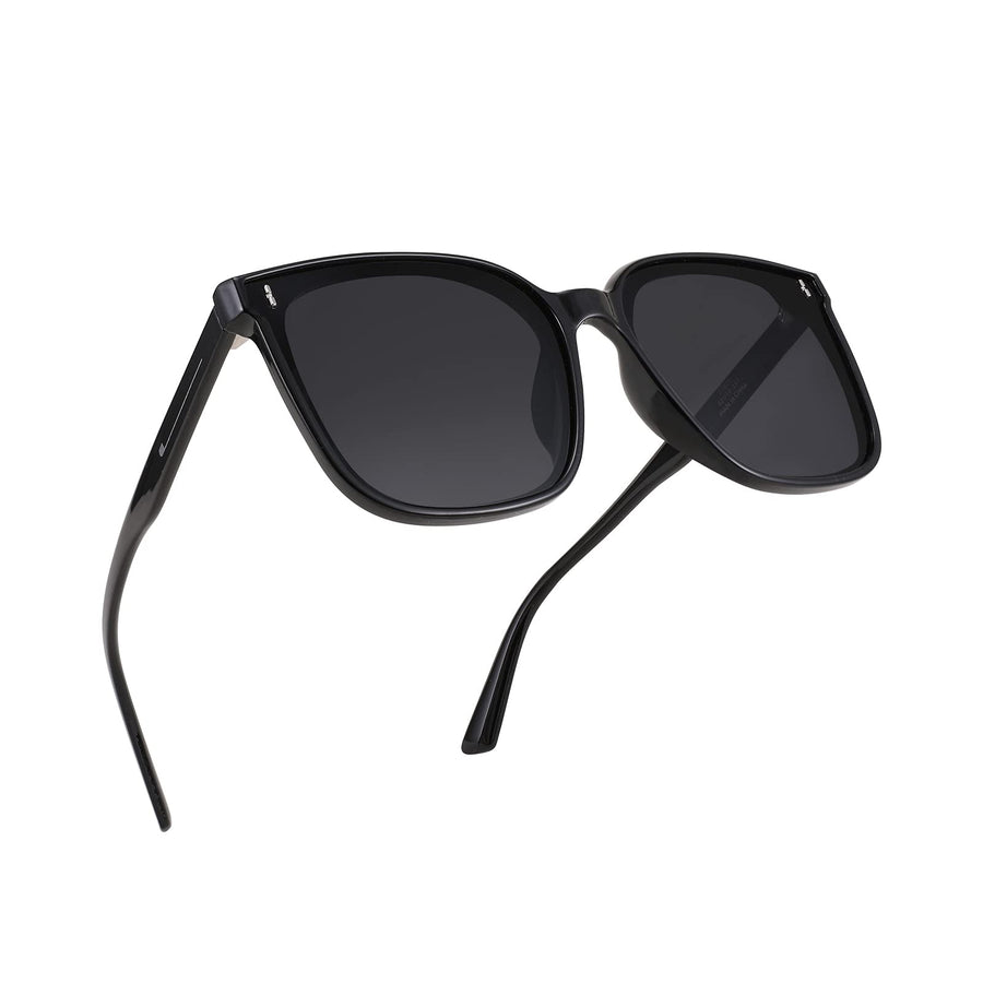 FEISEDY Women Oversized Vintage Polarized Sunglasses Sq