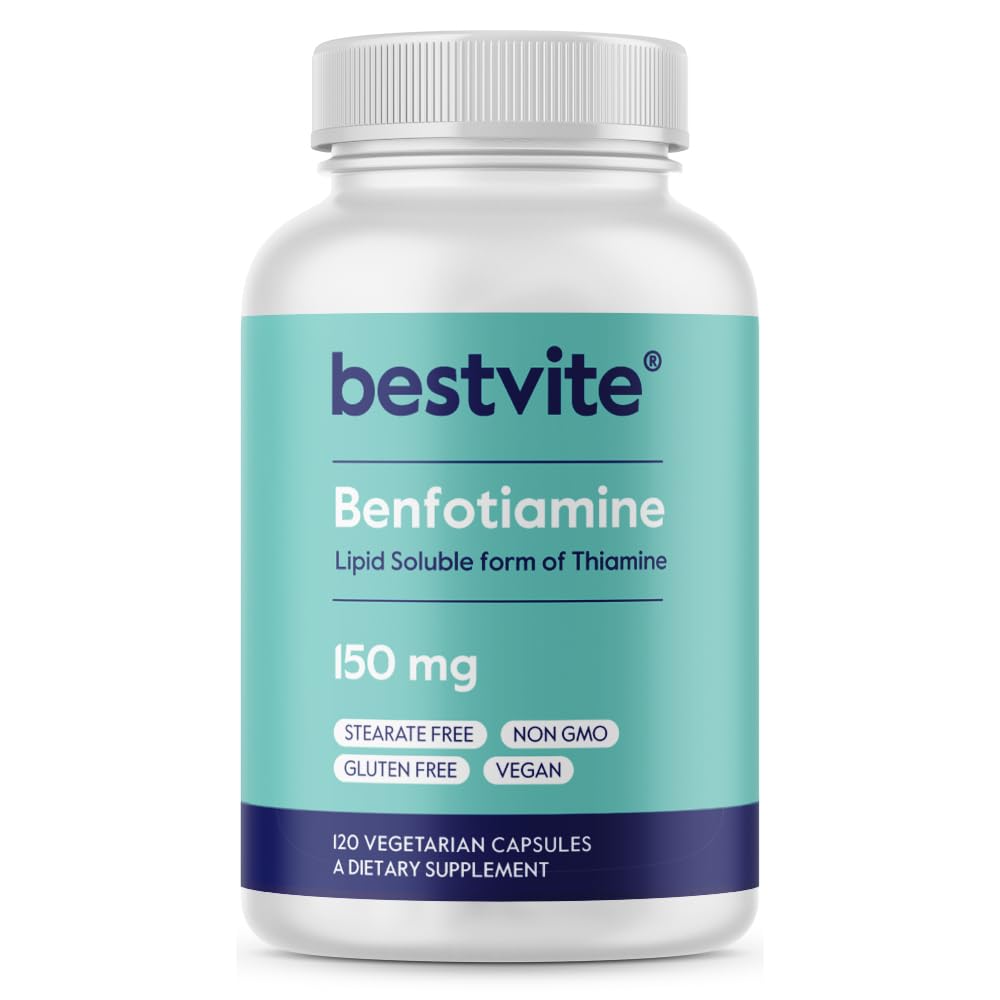 BESTVITE Benfotiamine 150mg (120 Vegetarian Capsules) N