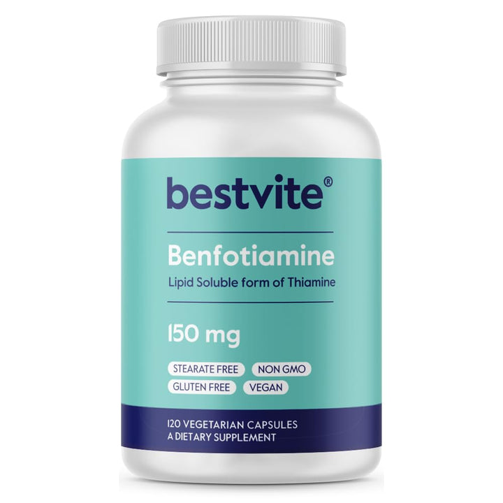 BESTVITE Benfotiamine 150mg (120 Vegetarian Capsules) N