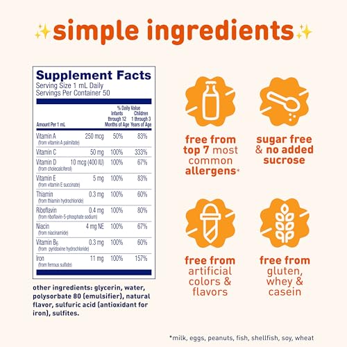 Enfamil Poly-Vi-Sol with Iron Liquid Multivitamin Drops